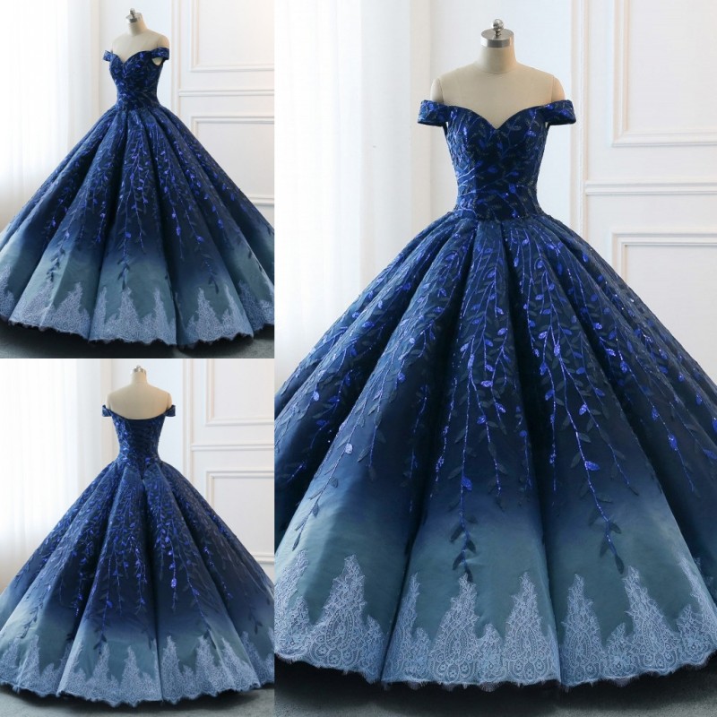 Luxury Ball Gown Ombre Dark Navy Prom Dresses Off The Shoulder Lace Appliqued Formal Evening Gowns Custom Made Beads Party Dress, Water melon
Luxury Ball Gown Ombre Dark Navy Prom Dresses Off The Shoulder Lace Appliqued Formal Evening Gowns Custom Made Beads Party Dress, Water melon