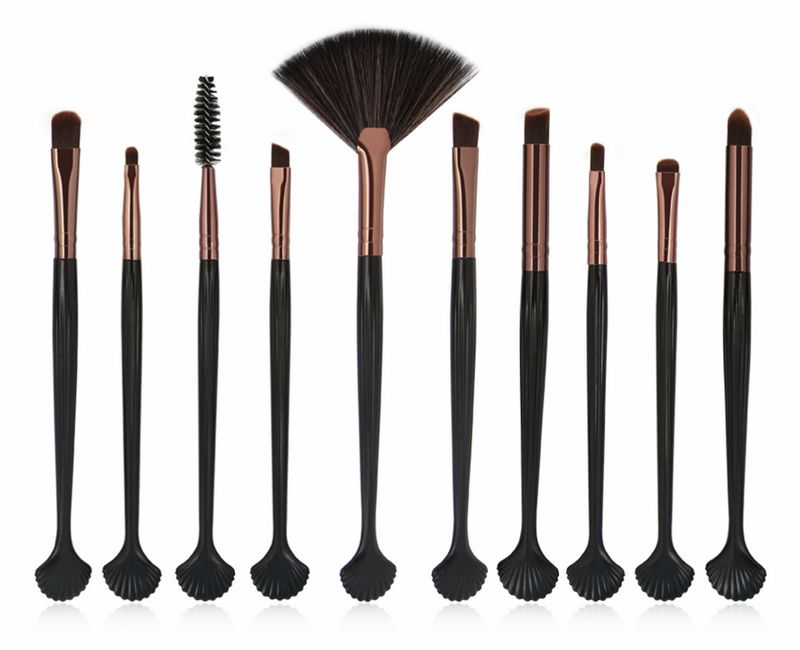 MAANGE 10Pcs Makeup Brushes Set Eye Shadow Eyebrow Eyelashes Powder Lip Eyes Make Up Brush Cosmetic Beatuy Tool Kit Maquiage