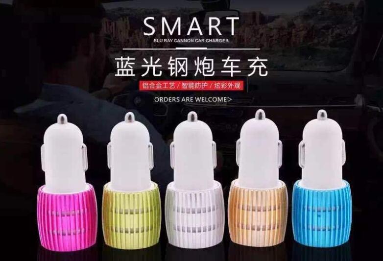 Wholesale colorful led USB car charger 2 ports 5V 2.1A micro auto power dual USB car adapter for iPhone/Samsung/Android phones
Wholesale colorful led USB car charger 2 ports 5V 2.1A micro auto power dual USB car adapter for iPhone/Samsung/Android phones
