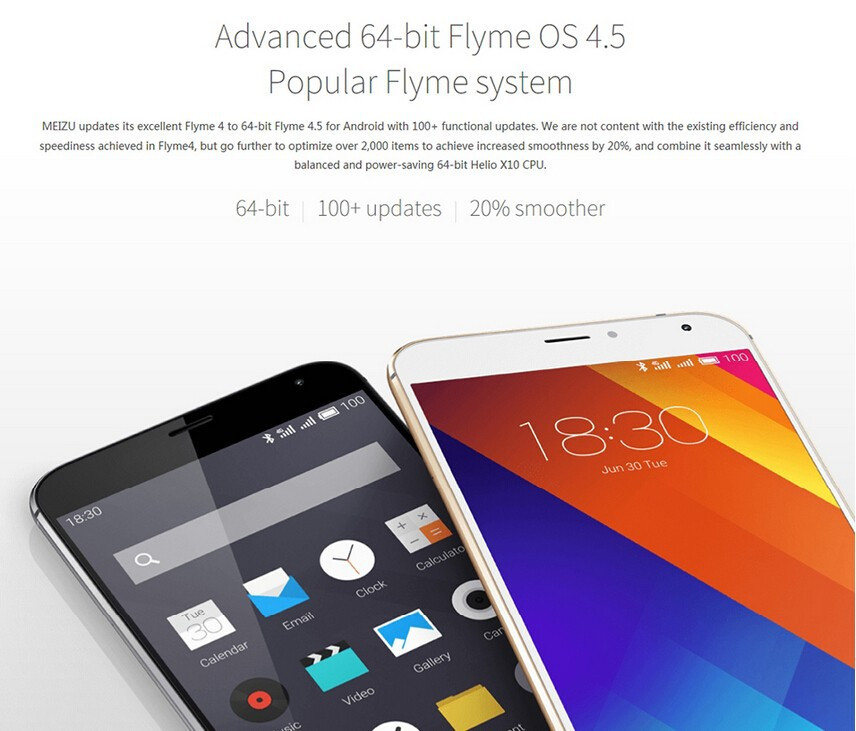 Original Meizu MX5 4G LTE Mobile Phone Helio X10 Octa Core 3GB RAM 16GB 32GB ROM Android 5.5 inch 20.7MP Camera Fingerprint ID Cell Phone