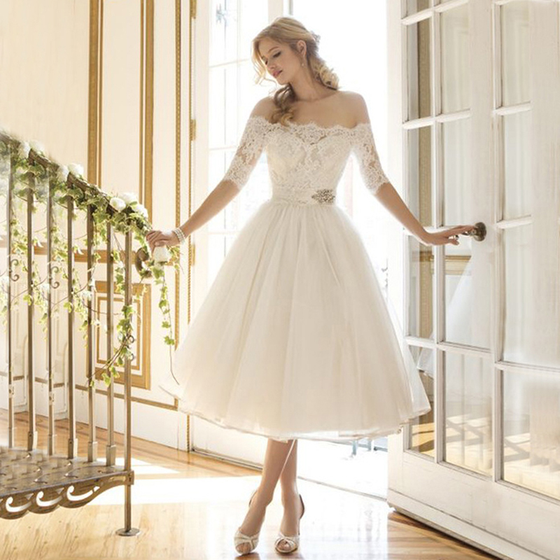 Women Fashion Elegant White Dress Lace Half Sleeve Lace Tulle Dress Sexy Slash Neck Empire A-Line Dresses Ladies HO844915, As pic
Women Fashion Elegant White Dress Lace Half Sleeve Lace Tulle Dress Sexy Slash Neck Empire A-Line Dresses Ladies HO844915, As pic