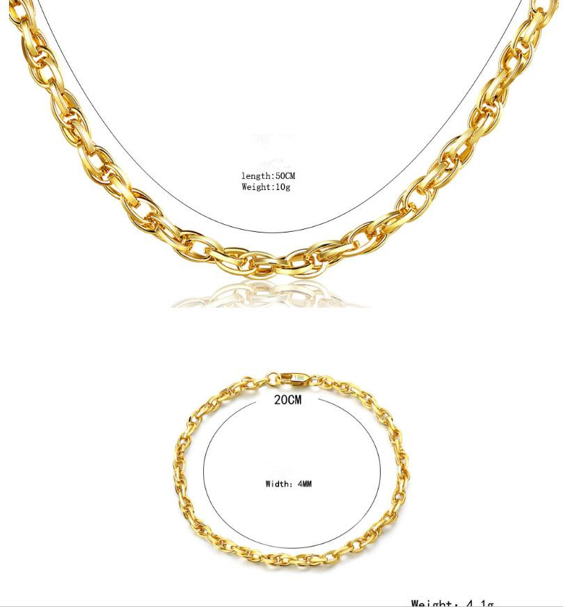 2018 new hot Classic Figaro Cuban Link Chain Necklace 18K Real Gold Plated/316L Stainless Steel Fashion Men Jewelry Accessories Punk Style
2018 new hot Classic Figaro Cuban Link Chain Necklace 18K Real Gold Plated/316L Stainless Steel Fashion Men Jewelry Accessories Punk Style