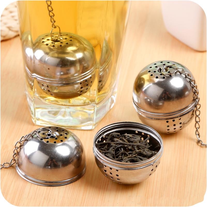New Essential Stainless Steel Ball Tea Infuser Mesh Filter Strainer w/hook Loose Tea Leaf Spice Home Kitchen Accessories
New Essential Stainless Steel Ball Tea Infuser Mesh Filter Strainer w/hook Loose Tea Leaf Spice Home Kitchen Accessories