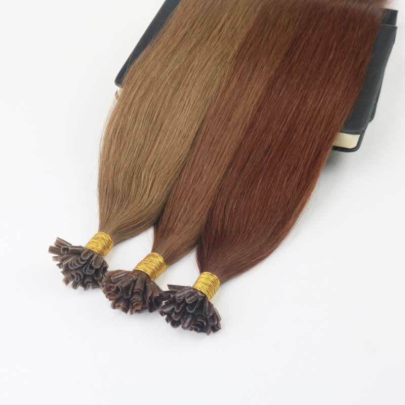 Pure Color 14-30"100Strands 100/set Pre-bonded Remy Human Hair Extension Keratin Nail U tip Hair Extensions