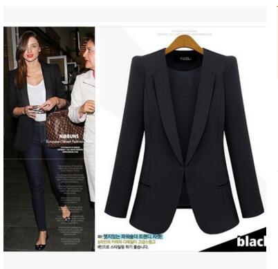 2017 Ladies Blazer Plus Size 4XL Formal Jacket Women's White Blaser Black Female Blue Women Suit Office Ladies SY185