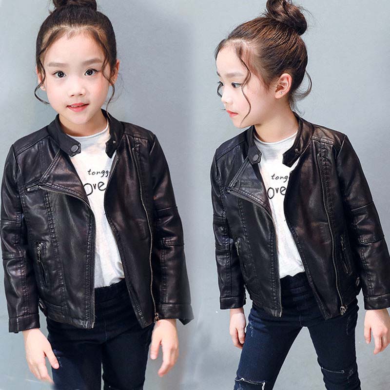 Autumn Girls PU Leather Jacket Long Sleeve Solid Casual All-match Cool Girl Coat Child Clothes 2 3 4 5 6 7 Years, Black
Autumn Girls PU Leather Jacket Long Sleeve Solid Casual All-match Cool Girl Coat Child Clothes 2 3 4 5 6 7 Years, Black