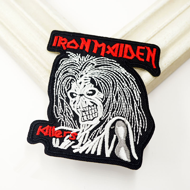 Iron Maiden (Size:7.2x8.1cm) Badges Iron On Embroidered Patch For Cloth Cartoon Badge Patches Garment Appliques DIY Accessory, Black
Iron Maiden (Size:7.2x8.1cm) Badges Iron On Embroidered Patch For Cloth Cartoon Badge Patches Garment Appliques DIY Accessory, Black