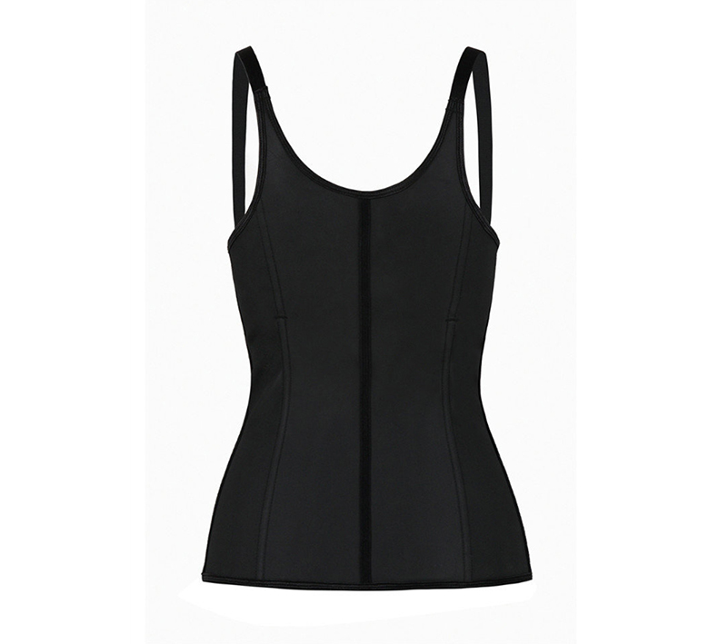 Women Latex Waist Trainer Corset Vest 9 Steel Boned Underbust Bustier Corselet Sexy Slimming Belt Waist Cincher Body Shapewear