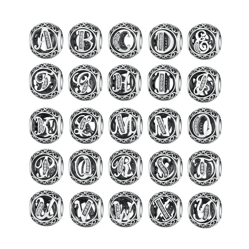 Authentic 925 Sterling Silver Vintage A-Z Letter Alphabet Charms Fit Original WST Charm Bracelets & Bangles Silver Jewelry
Authentic 925 Sterling Silver Vintage A-Z Letter Alphabet Charms Fit Original WST Charm Bracelets & Bangles Silver Jewelry