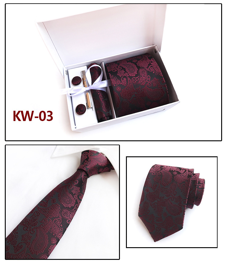New 100 Silk Classic Men Neck Ties Clip Hanky Cufflinks sets Floral brand Formal Wear Business Wedding Party Mens Tie K10