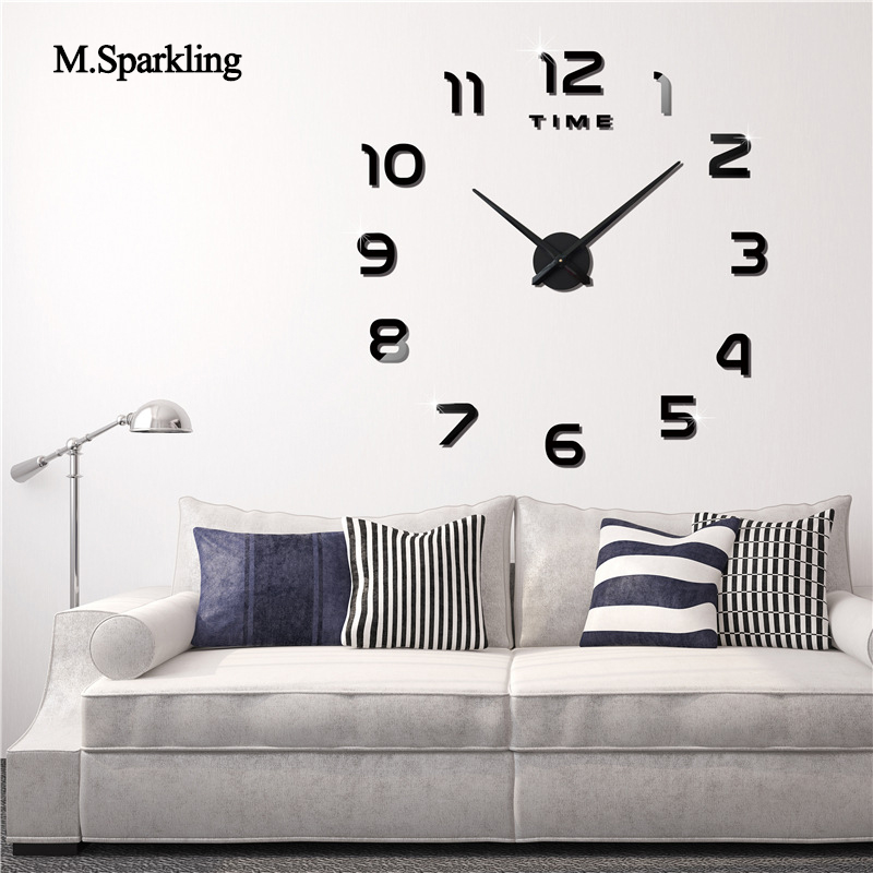 M.Sparkling large digital wall clock 3D kitchen living room wall clocks DIY modern design large decorative clocks for home
M.Sparkling large digital wall clock 3D kitchen living room wall clocks DIY modern design large decorative clocks for home