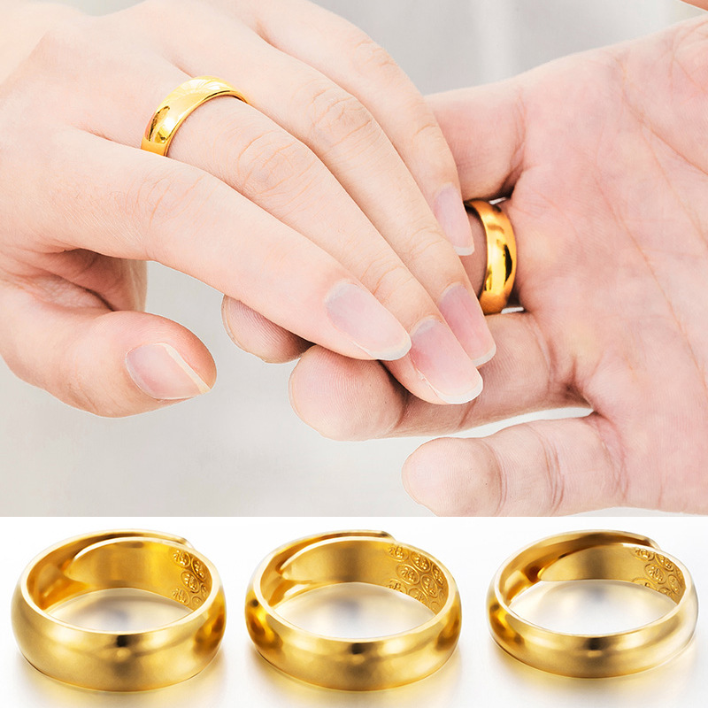 Viet Nam Lovers Couple Rings Gold-plated Open Gloss Mens Gold Rings Womens 18k Gold Rings Wedding Ring
Viet Nam Lovers Couple Rings Gold-plated Open Gloss Mens Gold Rings Womens 18k Gold Rings Wedding Ring