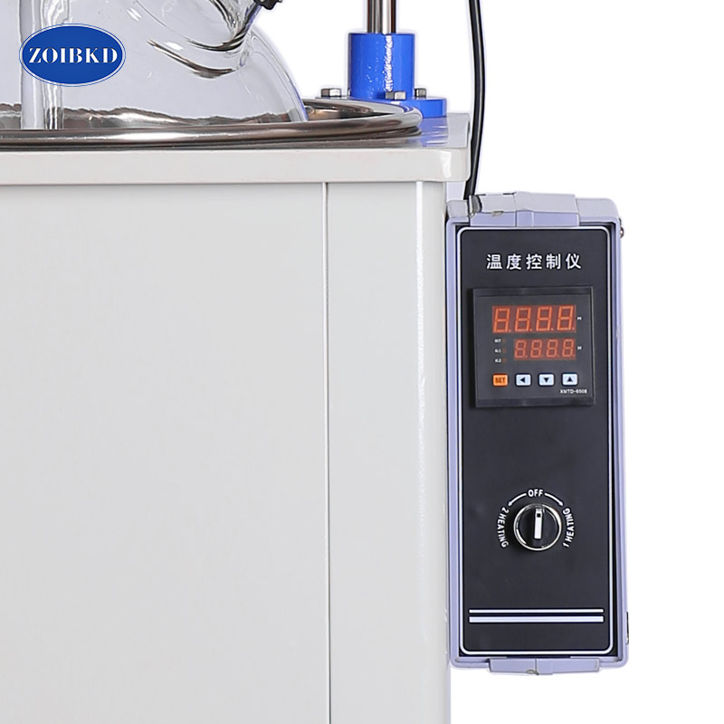 ZOIBKD Supply F-20L Volume Water Oil Bath With Condenser Reflux Flask For Lab Heating Single Layer Glass Reactor