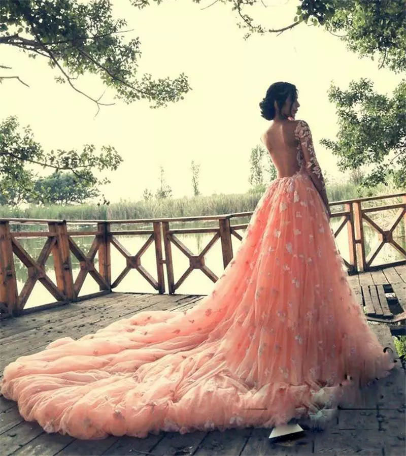 Bright Sexy Ornage Match Detachable Overskrit Beaded Applique Long Sleeves Mermaid Bridal Dress Charming Wedding Gowns