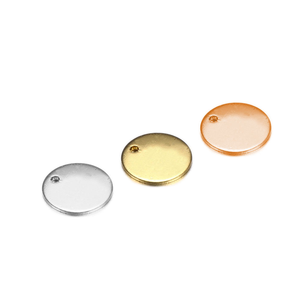 10/20mm High Quality Stainless Steel Charms Silver Gold Rose Gold Color Round Shape Stamping Blank Tag Pendants For Making Necklace Jewelry, Bronze;silver
10/20mm High Quality Stainless Steel Charms Silver Gold Rose Gold Color Round Shape Stamping Blank Tag Pendants For Making Necklace Jewelry, Bronze;silver