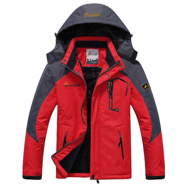 Wholesale-Plus Size 5XL 6XL Winter Jacket Men Warm Parka Casual Men's Windbreaker Waterproof Snow Jackets Fleece Velvet Hooded Coats CF022