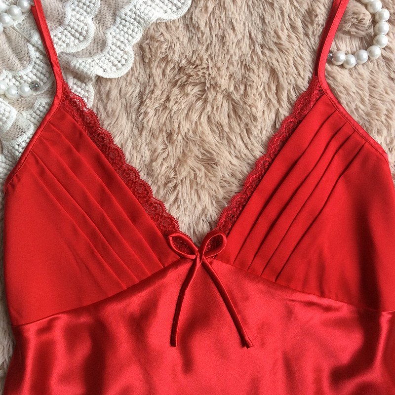 2019 summer style pajamas sets Women Female Sleep set Women's Deep V-neck Sexy Spaghetti Strap Shorts Sleepwear silk homewear S1015