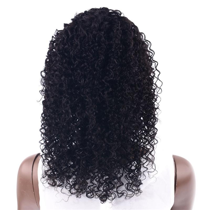 Free Part Full Lace Human Hair Wigs With Baby Hair 9A Natural Hairline Kinky Curly Brazilian Virgin Lace Front Wigs For Black Women