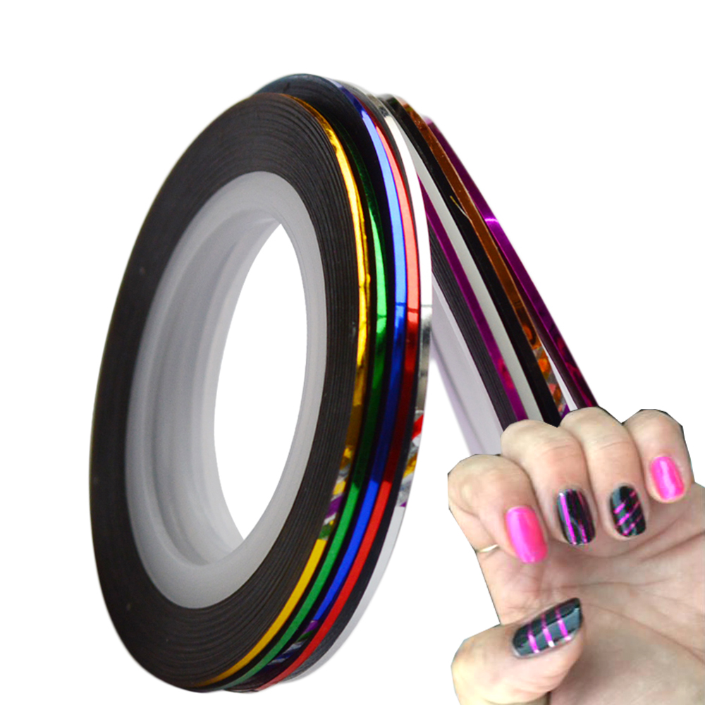 Hot Sale 10pcs/lot Striping Tape Line Nail Art Sticker Decoration DIY Decals UV Gel Acrylic Nail Tips SANC391, As pic
Hot Sale 10pcs/lot Striping Tape Line Nail Art Sticker Decoration DIY Decals UV Gel Acrylic Nail Tips SANC391, As pic