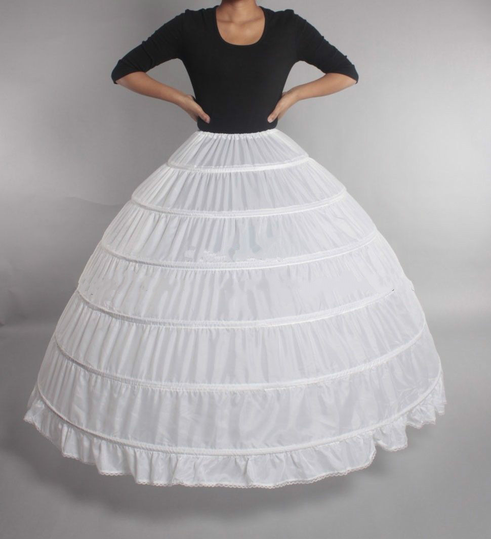 Cheap Ball Gown 6 Hoops Petticoat Wedding Slip Crinoline Bridal Underskirt Layes Slip 6 Hoop Skirt Crinoline For Quinceanera Dress от DHgate WW