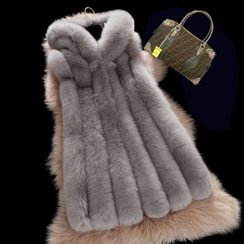 2017 Winter Thick Warm Faux Fur Vest Women With Fur Trim Hood Coat Women Outerwear Vest Jacket long Parka 3XL, White
2017 Winter Thick Warm Faux Fur Vest Women With Fur Trim Hood Coat Women Outerwear Vest Jacket long Parka 3XL, White