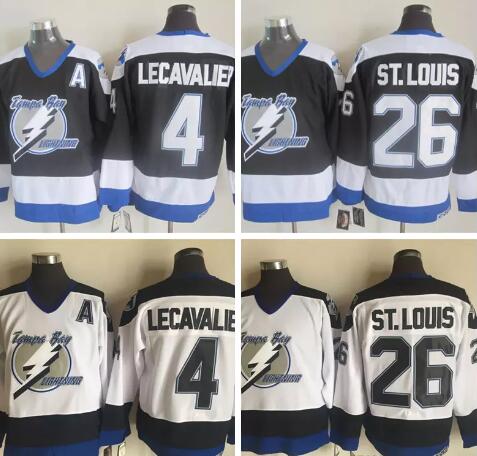 Men's Tampa Bay Lightning Ice Hockey 26 Martin St. Louis 4 Vincent Lecavalier Jerseys Black White Alternate Vintage CCM Stitched Uniforms, Yellow
Men's Tampa Bay Lightning Ice Hockey 26 Martin St. Louis 4 Vincent Lecavalier Jerseys Black White Alternate Vintage CCM Stitched Uniforms, Yellow