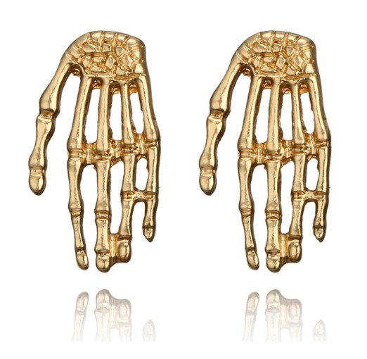 Punk Stud Earrings Girls & Ladies Model Skull Hand Gold Plated Gothic Ear Studs Stylish Punk Jewelry, Golden;silver
Punk Stud Earrings Girls & Ladies Model Skull Hand Gold Plated Gothic Ear Studs Stylish Punk Jewelry, Golden;silver