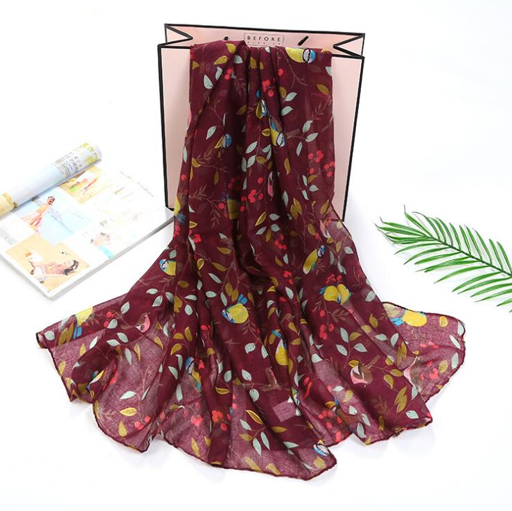 Women Animal Bird printed Scarves Shawls Soft Thin Cotton Voile Scarf Foulard Sjaal Cachecol Feminino 7 Colors
Women Animal Bird printed Scarves Shawls Soft Thin Cotton Voile Scarf Foulard Sjaal Cachecol Feminino 7 Colors