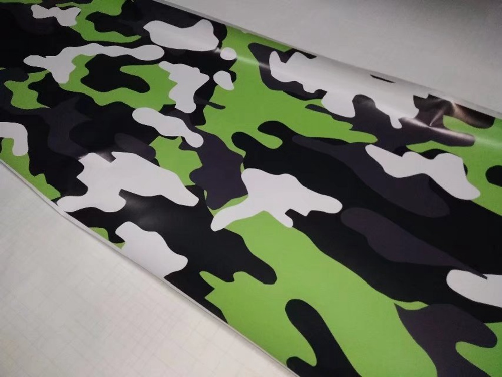 Neo Green Camouflage Vinyl For Car Truck Whole Wrap Camo styling Covering Film with air release / Bubble Free Size 1,52x10m/20m/30m Roll