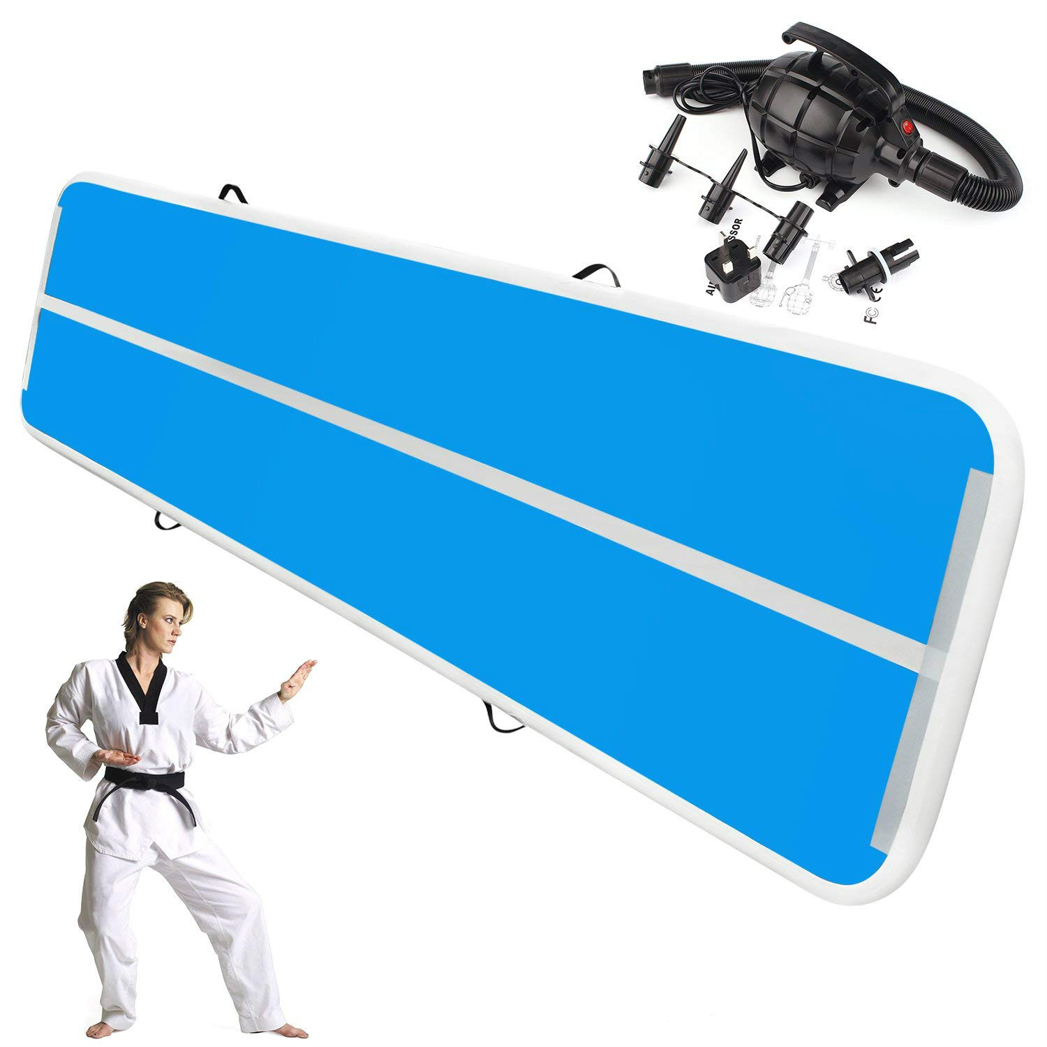 5x1x0.1m inflatable gymnastics tumbling air tracker equipment mats - for cheerleading, gymastics training, beach, on water
5x1x0.1m inflatable gymnastics tumbling air tracker equipment mats - for cheerleading, gymastics training, beach, on water