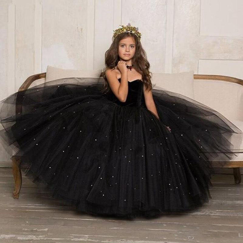 2018 Black Arabic Dubai Sweetheart Ball gown Girls Pageant Dresses Princess Pearls Tulle Formal Wear Floor Length Flower Girl Dress, Pink
2018 Black Arabic Dubai Sweetheart Ball gown Girls Pageant Dresses Princess Pearls Tulle Formal Wear Floor Length Flower Girl Dress, Pink