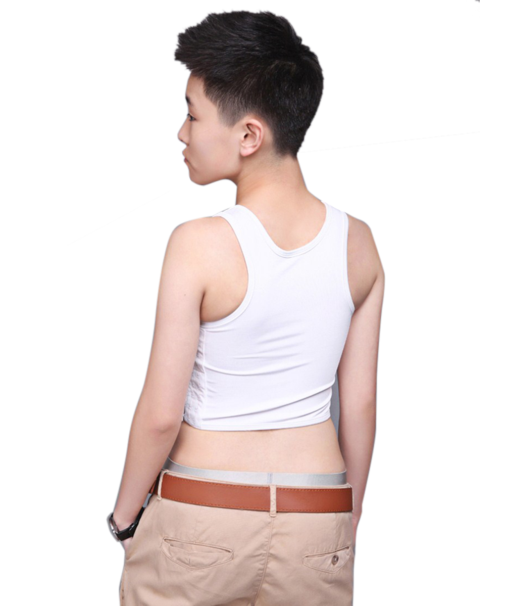 Tank Tops Women Cropped Corset 2018 Tank Top Tomboy Casual Breathable Buckle Short Chest Breast Binder Trans Vest Tops Shapers
