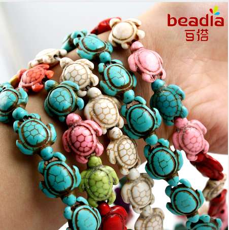 Hot Selling 14x17mm Synthetic Animal dyed Turtle Spacer Stone Beads for DIY Fashion charms bracelet necklace Jewelry
Hot Selling 14x17mm Synthetic Animal dyed Turtle Spacer Stone Beads for DIY Fashion charms bracelet necklace Jewelry