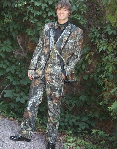 Fashion Camouflage Men 3 Piece Suit Wedding Tuxedos Groom Tuxedos Notch Lapel Two Button Men Dinner Prom Blazer(Jacket+Pants+Tie+Vest) 473