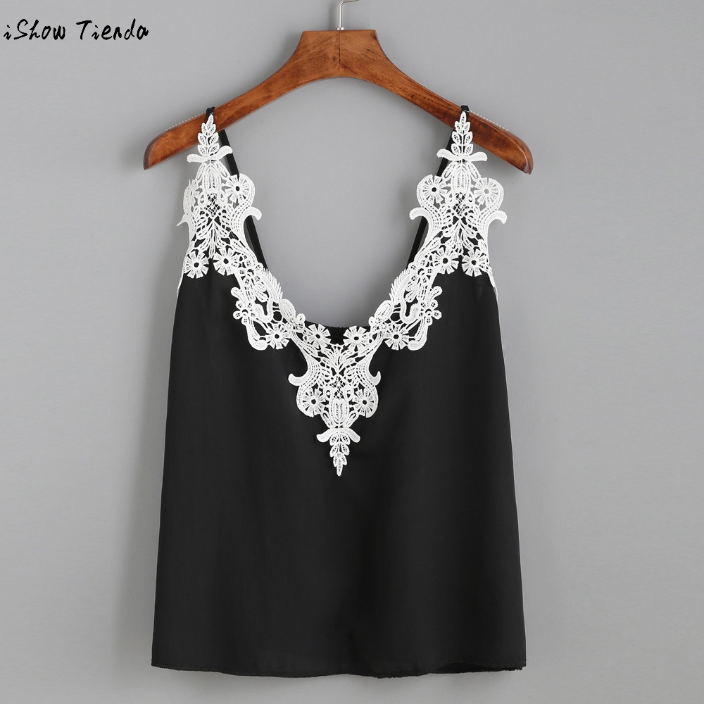 Lace Crop Top Women Lace Vest Top Sleeveless Casual Tank Summer Loose Solid Tops T-Shirt Caraco Dentelle Blusa De Renda, Black
Lace Crop Top Women Lace Vest Top Sleeveless Casual Tank Summer Loose Solid Tops T-Shirt Caraco Dentelle Blusa De Renda, Black