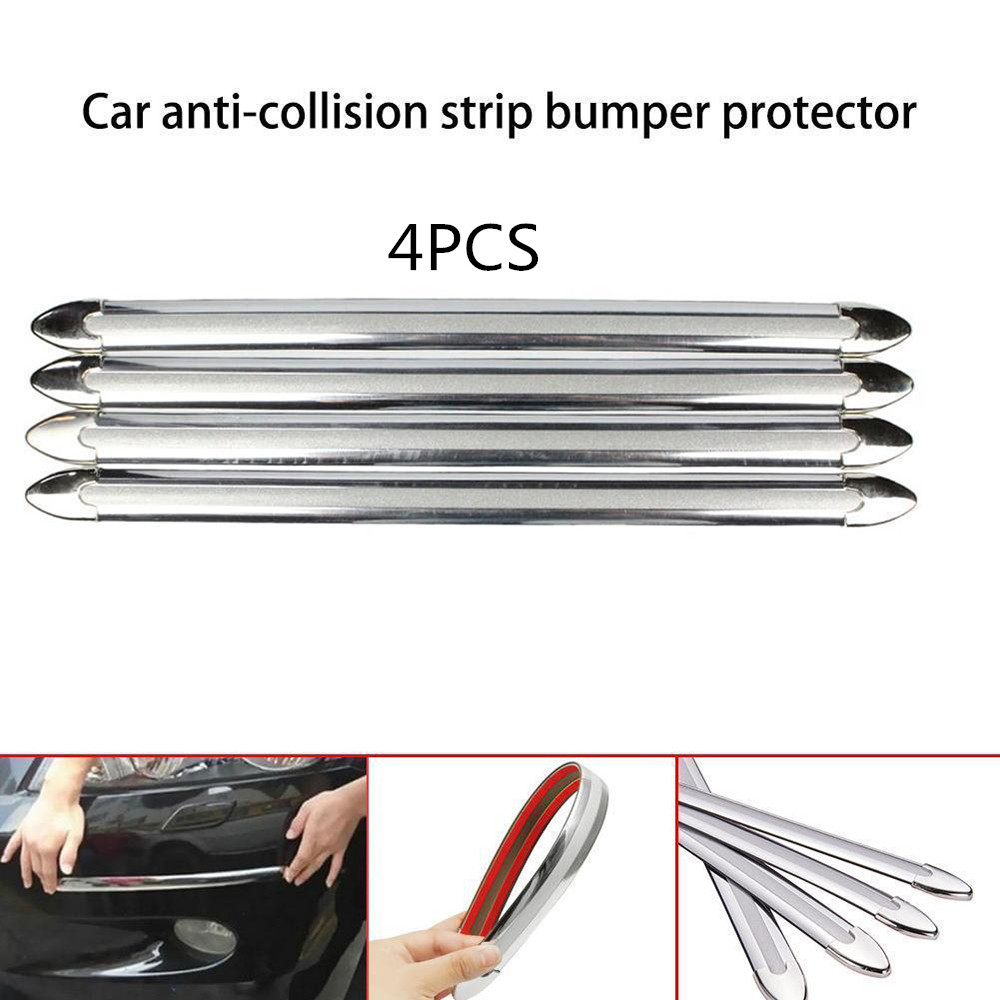 4PCS Car Edge Anti-collision Strip Bumper Protector Protective Guard Bar Anti-Rub Scrape Retail Bumper Crash Styling Mouldings, Sliver
4PCS Car Edge Anti-collision Strip Bumper Protector Protective Guard Bar Anti-Rub Scrape Retail Bumper Crash Styling Mouldings, Sliver