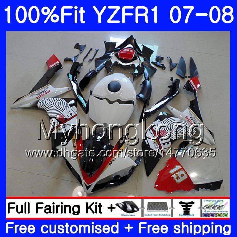 Injection Body For YAMAHA YZF R 1 YZF 1000 YZFR1 07 08 227HM.10 YZF R1 07 08 YZF1000 YZF-1000 Stock white red YZF-R1 2007 2008 Fairing Kit, No. 12
Injection Body For YAMAHA YZF R 1 YZF 1000 YZFR1 07 08 227HM.10 YZF R1 07 08 YZF1000 YZF-1000 Stock white red YZF-R1 2007 2008 Fairing Kit, No. 12