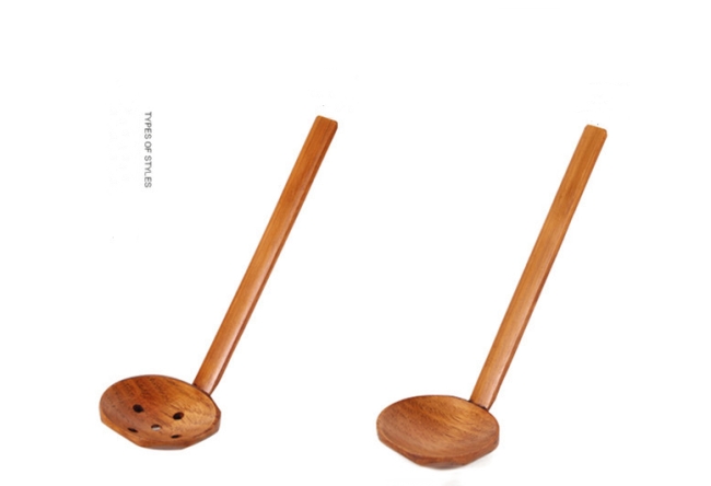 Japanese style Wooden Spoon Long Handle Colander Long Handle Utensils Ramen Soup Spoons Tableware Kitchen Utensil Tools7478531