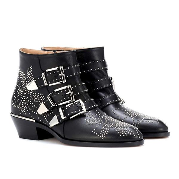 Celebrity Susanna Autumn Winter Shoes Woman Buckle Strap Stone Studded Rivet Ankle Boots Women Stacked Block Heels Motorcycle Botas Mujer, Black
Celebrity Susanna Autumn Winter Shoes Woman Buckle Strap Stone Studded Rivet Ankle Boots Women Stacked Block Heels Motorcycle Botas Mujer, Black