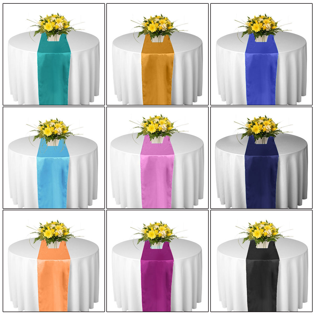 Satin Table Runner 30cm*275cm Table Centerpieces Wedding Decoration Supply Party Decor Decoration Cloths Tablecloth Holiday Christmas