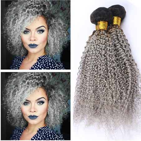 Kinky Curly Brazilian Grey Ombre Human Hair Weave Bundles 3Pcs Lot #1B/Silver Grey Dark Root Ombre Virgin Human Hair Weft Extensions, #1b/grey
Kinky Curly Brazilian Grey Ombre Human Hair Weave Bundles 3Pcs Lot #1B/Silver Grey Dark Root Ombre Virgin Human Hair Weft Extensions, #1b/grey