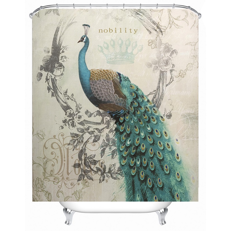 Shower Curtain Peacock Pattern Waterproof Polyester Bath Curtain Bathroom Accessories 180x180cm Curtains Home Decoration
Shower Curtain Peacock Pattern Waterproof Polyester Bath Curtain Bathroom Accessories 180x180cm Curtains Home Decoration