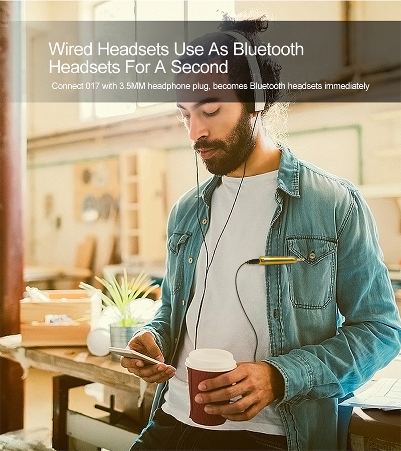 Universal Bluetooth Handsfree AUX In Car Audio Adaptor  Compatible with Most Vehicle Stereos and Headphones