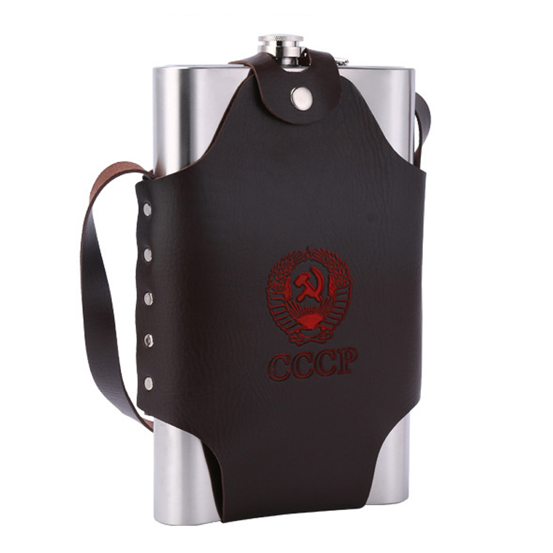 big capacity hip flask Stainless Steel 64oz wine Pot with portable bag Whiskey Bole drink outdoor with friend
big capacity hip flask Stainless Steel 64oz wine Pot with portable bag Whiskey Bole drink outdoor with friend