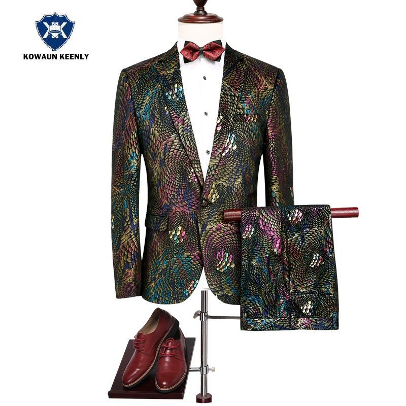 Shiny Floral Stage Wear Singer Suit Tuxedos Jacket Latest Coat Pant 2017 Men Paisley Sequins Blazer Male Wedding Costume Suit, Red
Shiny Floral Stage Wear Singer Suit Tuxedos Jacket Latest Coat Pant 2017 Men Paisley Sequins Blazer Male Wedding Costume Suit, Red