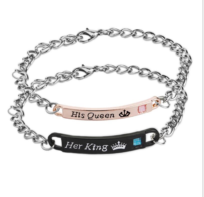 New Fashion European American Letter Bracelet KI QUEEN KI KING Couple Bracelet Bangle Valentine's Day Gift Jewelry
New Fashion European American Letter Bracelet KI QUEEN KI KING Couple Bracelet Bangle Valentine's Day Gift Jewelry