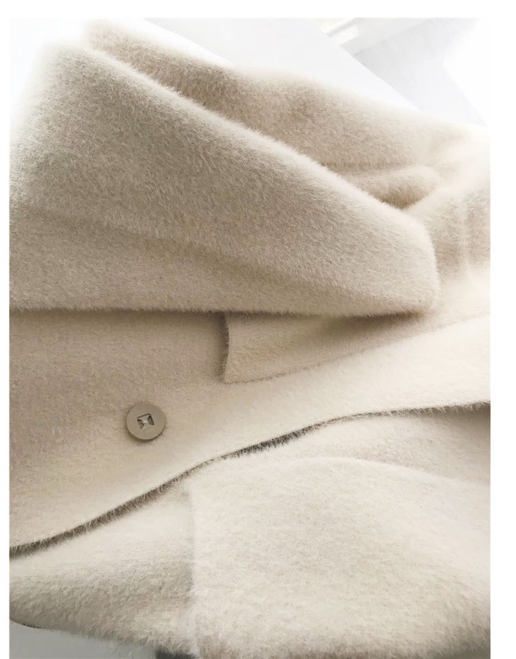 High Winter Woman Quality Solid Wool Coat Women Slim Woolen Long Cashmere Coats Elegant Pockets One Button Blend Jackets P