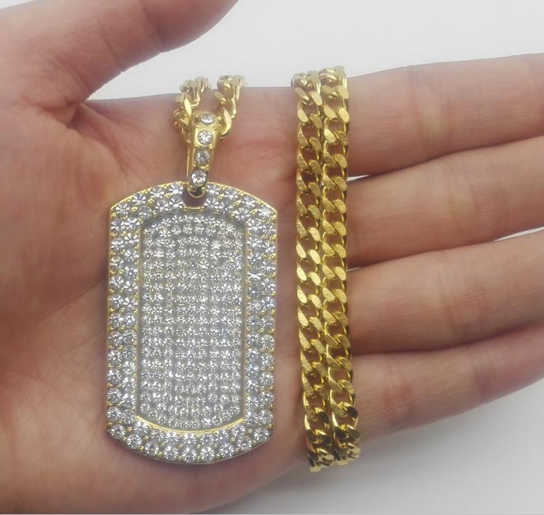 2018 New 18K Golden full Diamond Pendant Necklace bling bling jewelry hip hop Jewelry Necklace for men women party gifts
2018 New 18K Golden full Diamond Pendant Necklace bling bling jewelry hip hop Jewelry Necklace for men women party gifts
