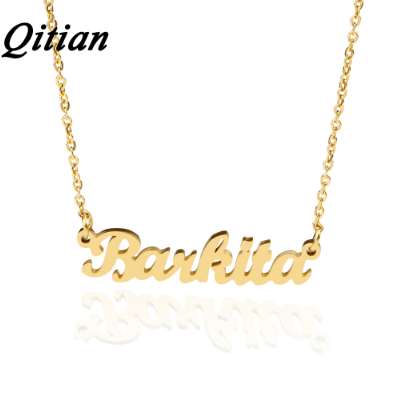 Qitian Name Necklace Gold Color Stainless Steel Personalized Custom Necklaces For Gift Nameplate Pendant Choker Not Change Color
Qitian Name Necklace Gold Color Stainless Steel Personalized Custom Necklaces For Gift Nameplate Pendant Choker Not Change Color