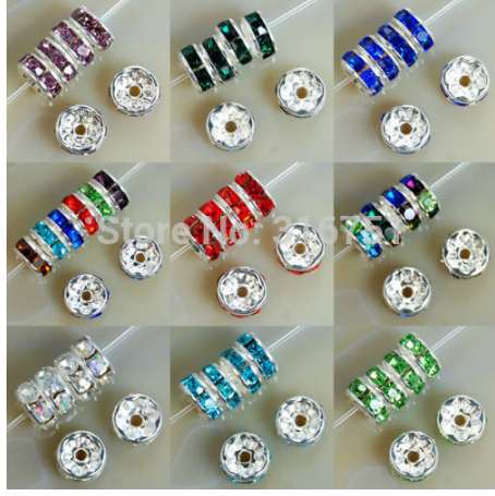 8mm Metal Silver Plated Crystal Rhinestone Rondelle Spacer Beads 11colors For Choose 100pcs Free Shipping (w03270-w03281)
8mm Metal Silver Plated Crystal Rhinestone Rondelle Spacer Beads 11colors For Choose 100pcs Free Shipping (w03270-w03281)